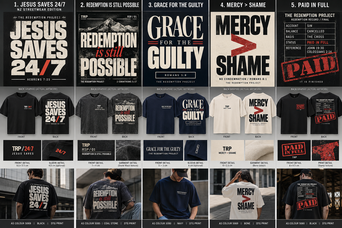 TRP New Zealand AS Colour faith streetwear capsule
